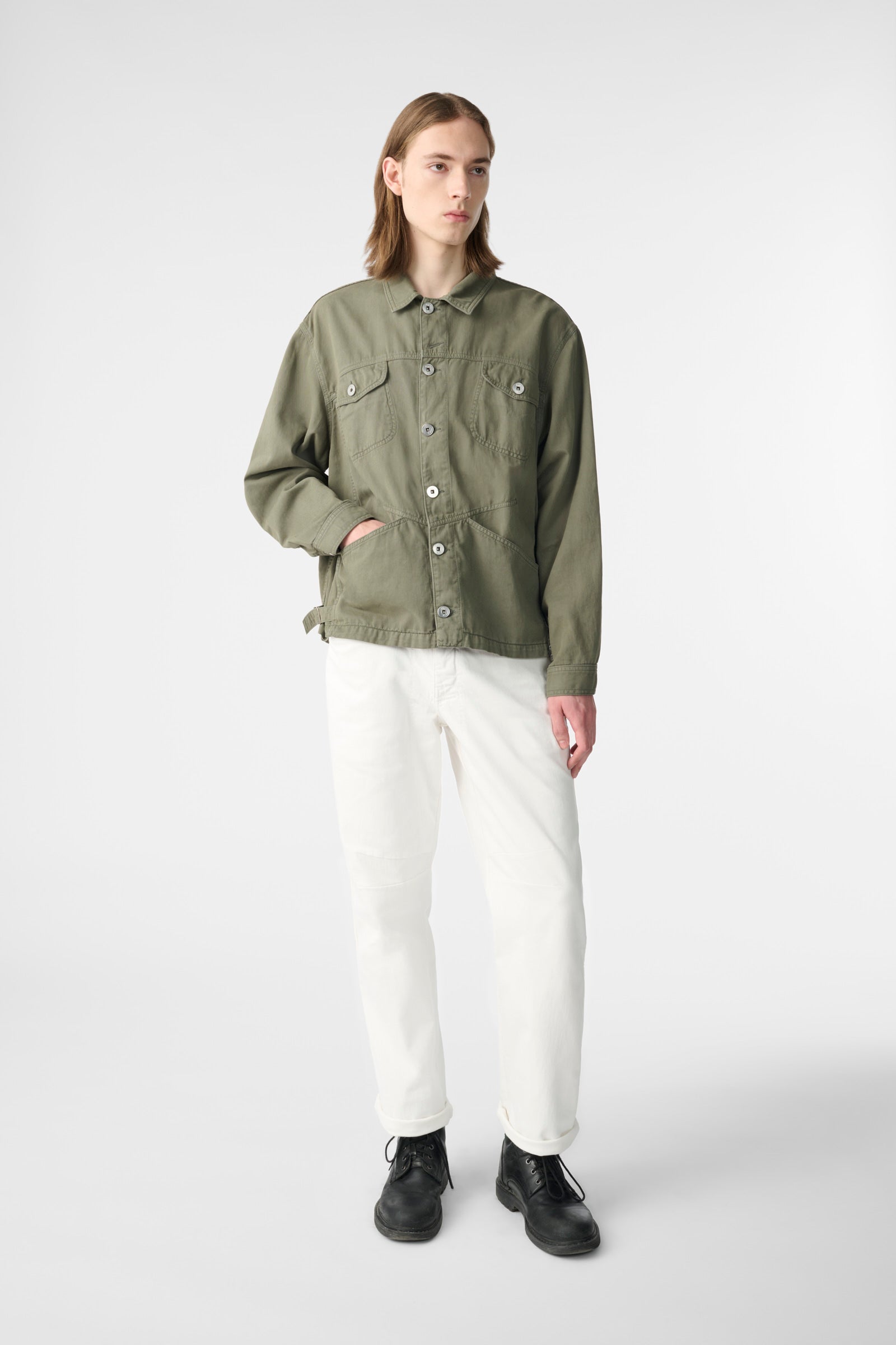 MARITHÉ FRANÇOIS GIRBAUD ミリタリージャケット Maskix E-Toile - Marithé + François Girbaud