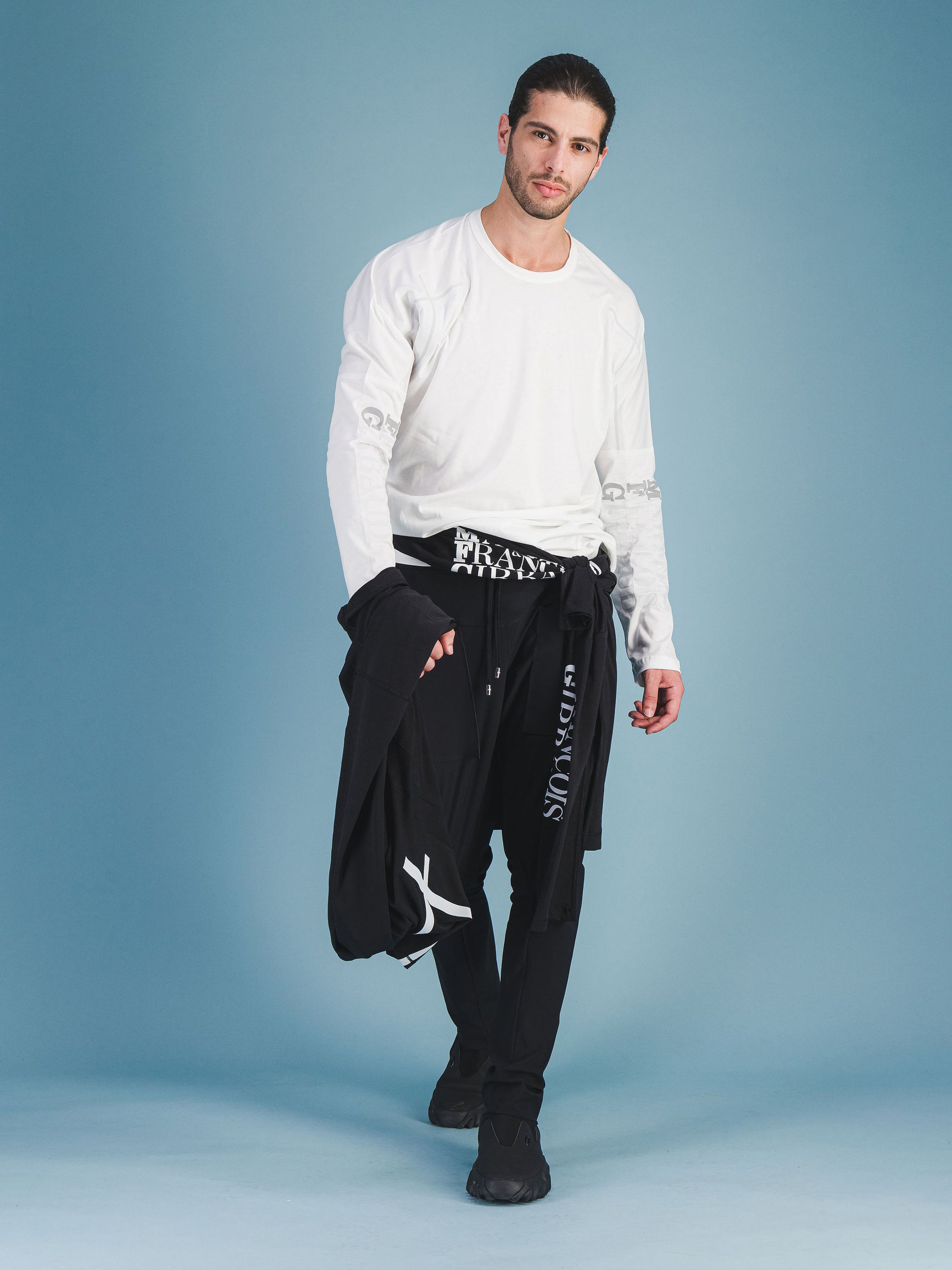 Tシャツ・カットソー Marithe + Francois Girbaud W BASIC LONG SLEEVE white NA-SHIRT LONG SLEEVED – Marithé + François Girbaud