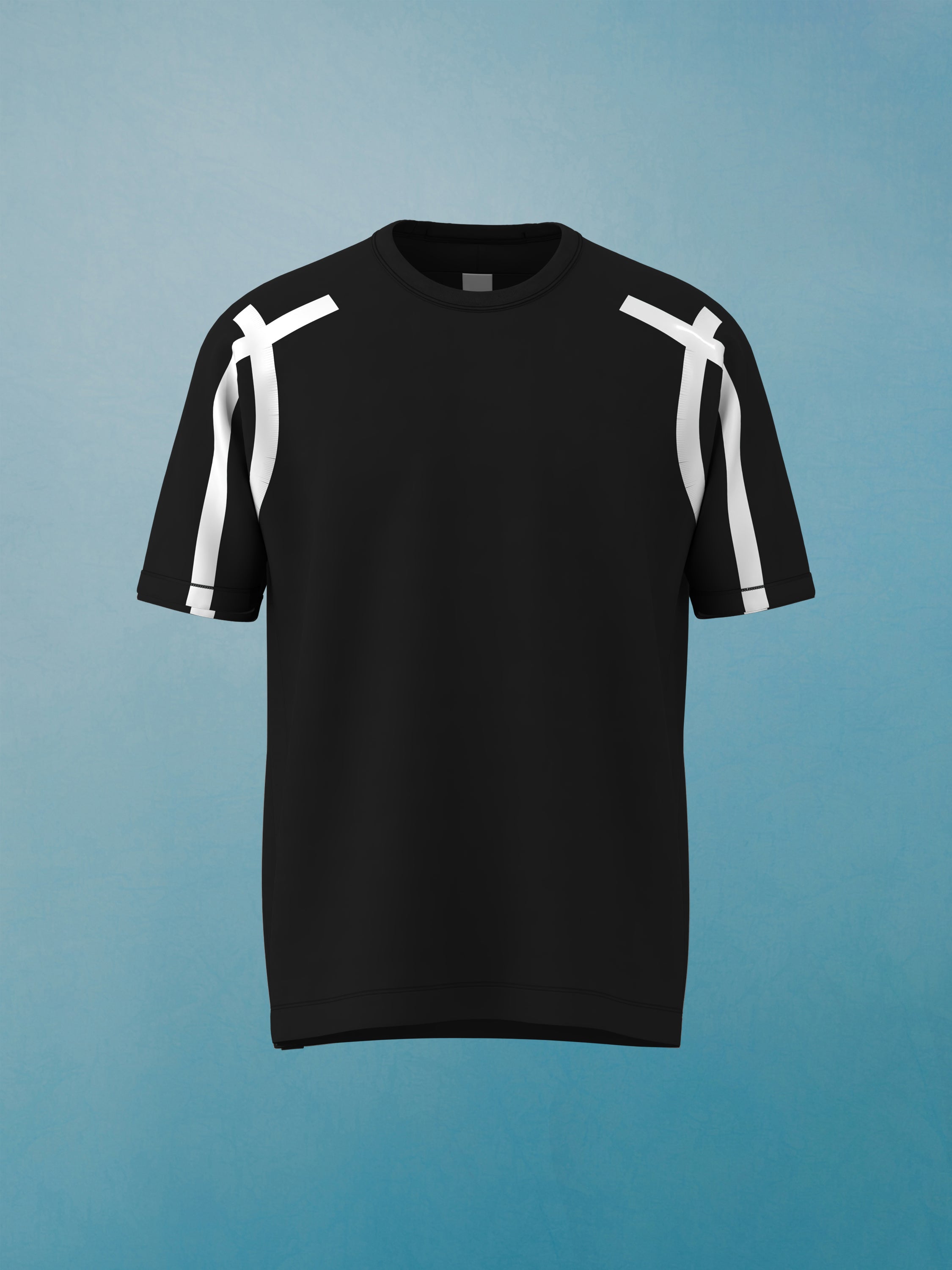 ★Marithe + Francois Girbaud★ W BASIC TEE black WOMAN-T22-BLACK-black-print-