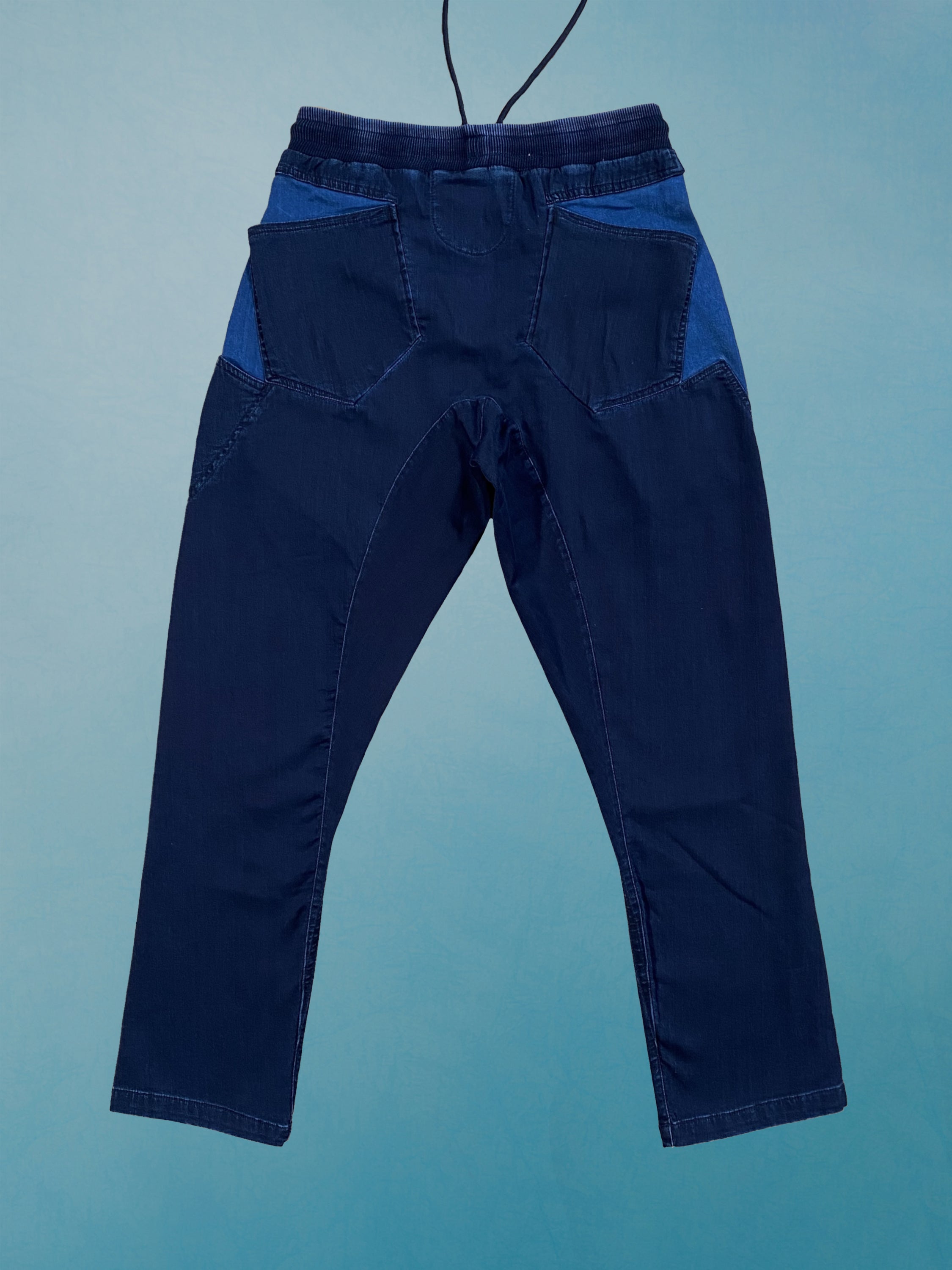Pantalon Cargo Large Girbaud Gris - Taille 36 Femme - Tissu Tech Sensitive - Occasion Très Bon état